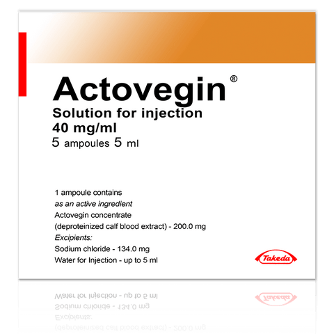 ACTOVEGIN 5 AMPOULES X 5ML 40MG/ML