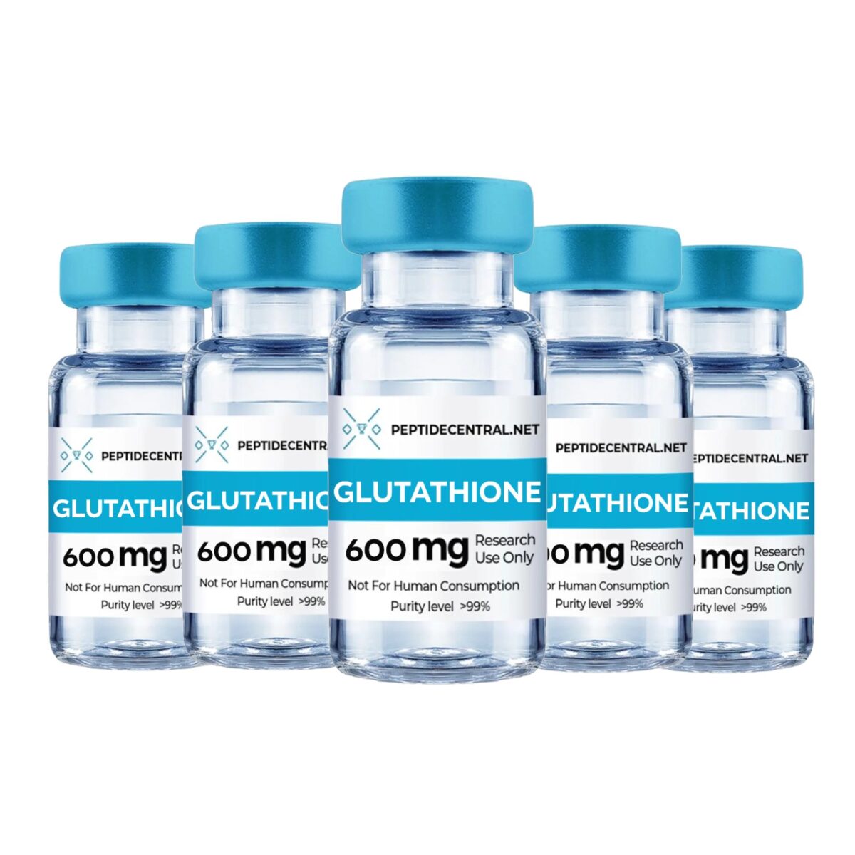 5 VIALS GLUTATHIONE 600MG